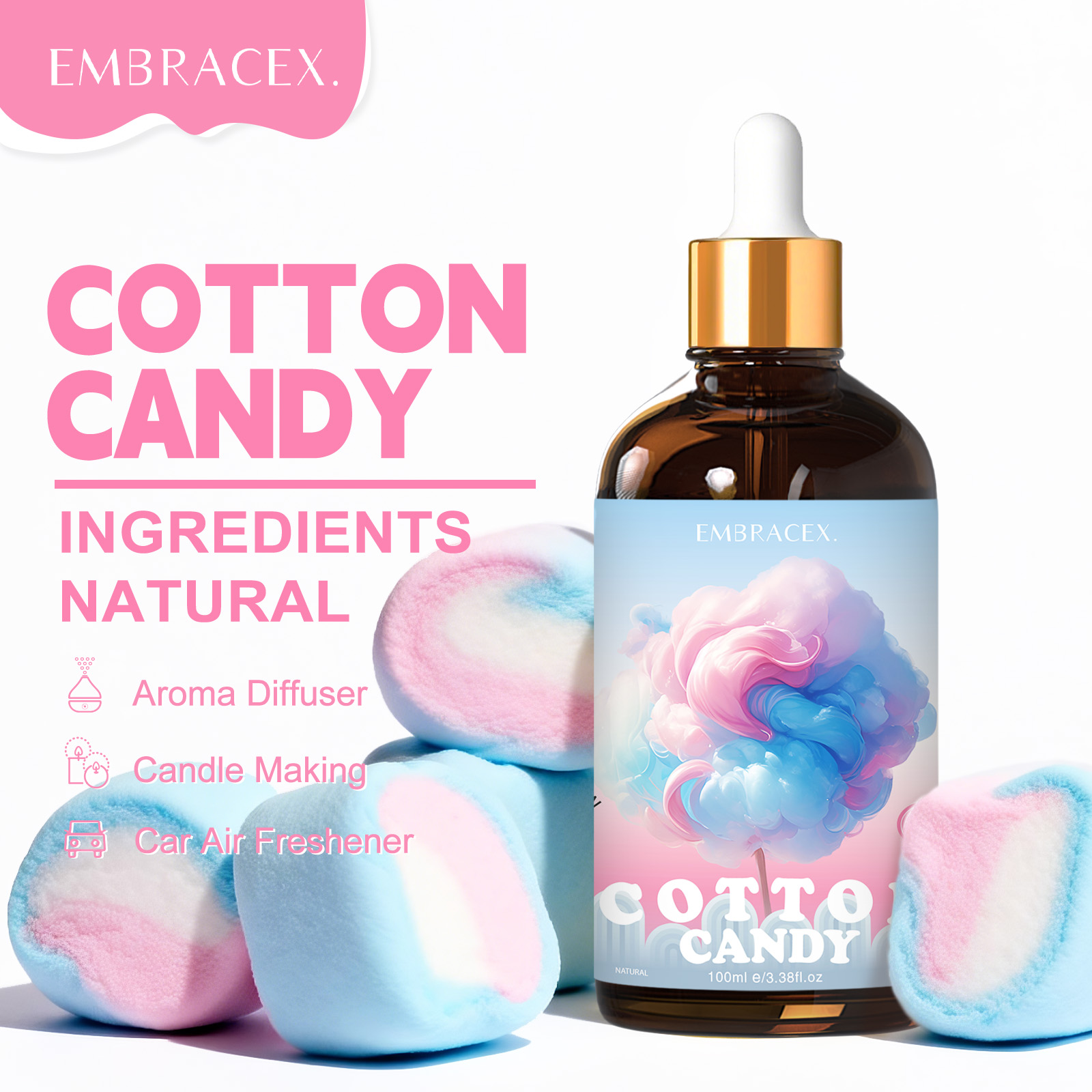 100ml Cotton Candy Fragrance O - Candle Supplies Free Shipping recension och pris